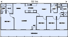 Met-Kit Homes - Steel Frame Budget Kit Homes - Sanford 4