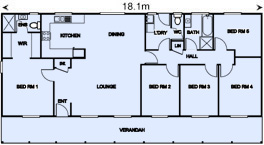 Met-Kit Homes - Steel Frame Budget Kit Homes - Sanford 5