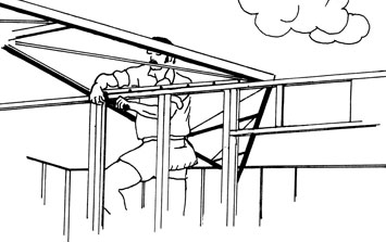 Met Kit Homes & Granny Flats - Ease of Construction - Steef Frame Roofing construction steps