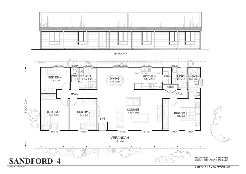 Metal Home Floor Plans 4Bedroom